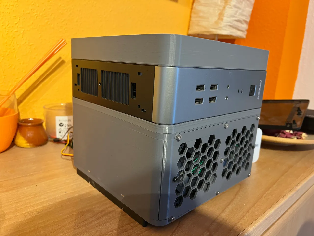 Antec isk110 nas mod 6hdd - ITX PC NAS CASE by jon, Download free STL  model