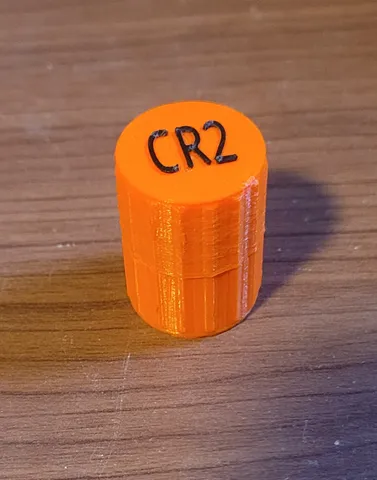Canister to hold a single CR2 battery
