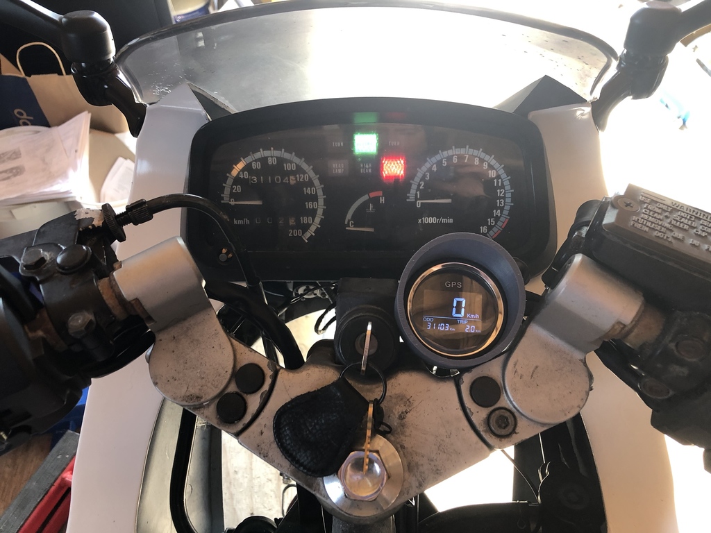 Ninja 250 GPS speedometer handlebar mount - 52mm
