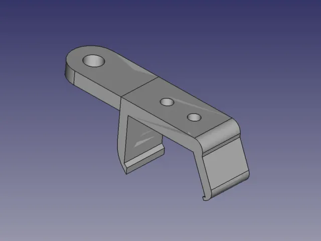 Camera mounting platform for DELL U2412 monitor - 1 unit width