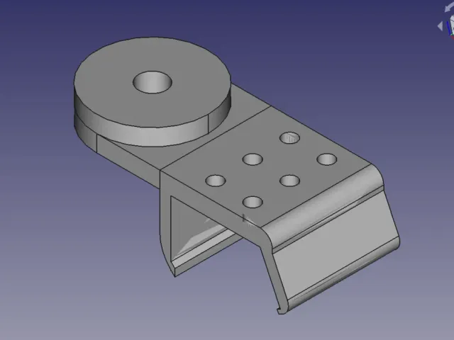 Camera mounting platform for DELL U2412 monitor with inset - 2 unit width