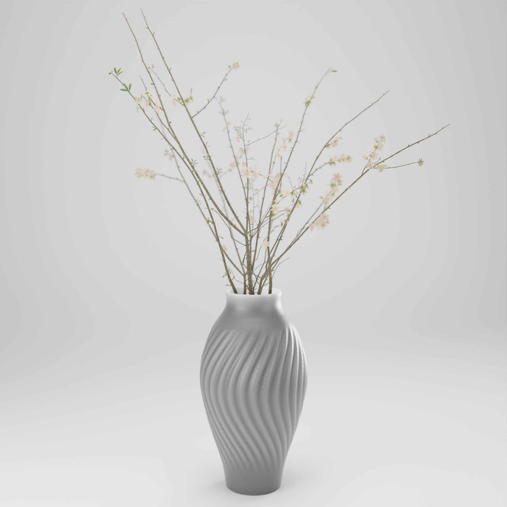 Miniatura 2 do modelo 3D Elegant Flower Vase