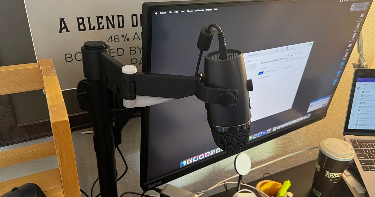 Blue Yeti Nano Mic Mount Arm by Seth | Download free STL model ...