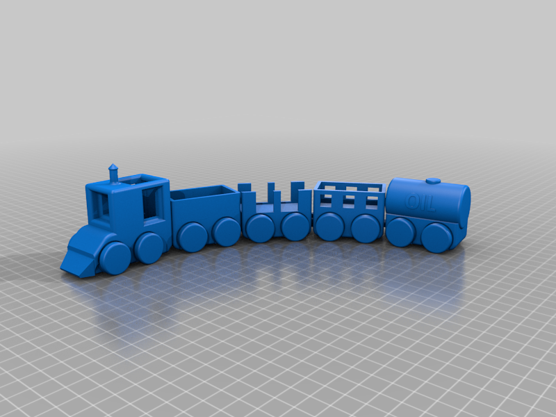 Articulated Print in Place Train