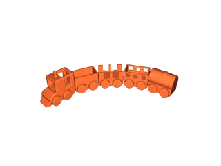 Articulated Print in Place Train by k2thestank | Download free STL ...