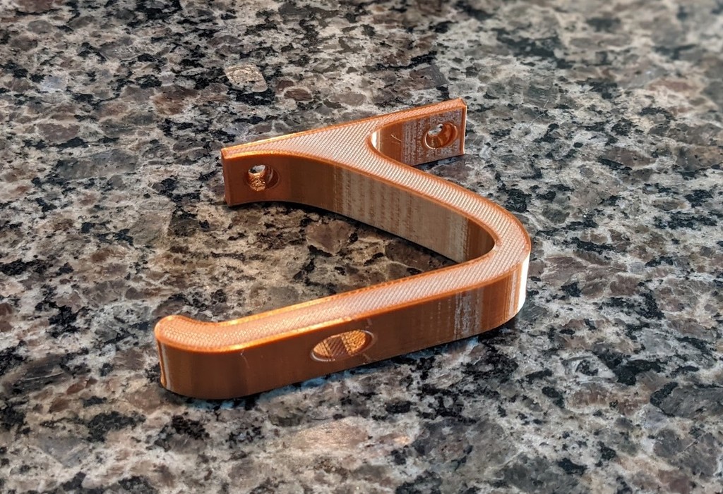 Miniatura 3 do modelo 3D Headphone Hook (under shelf)