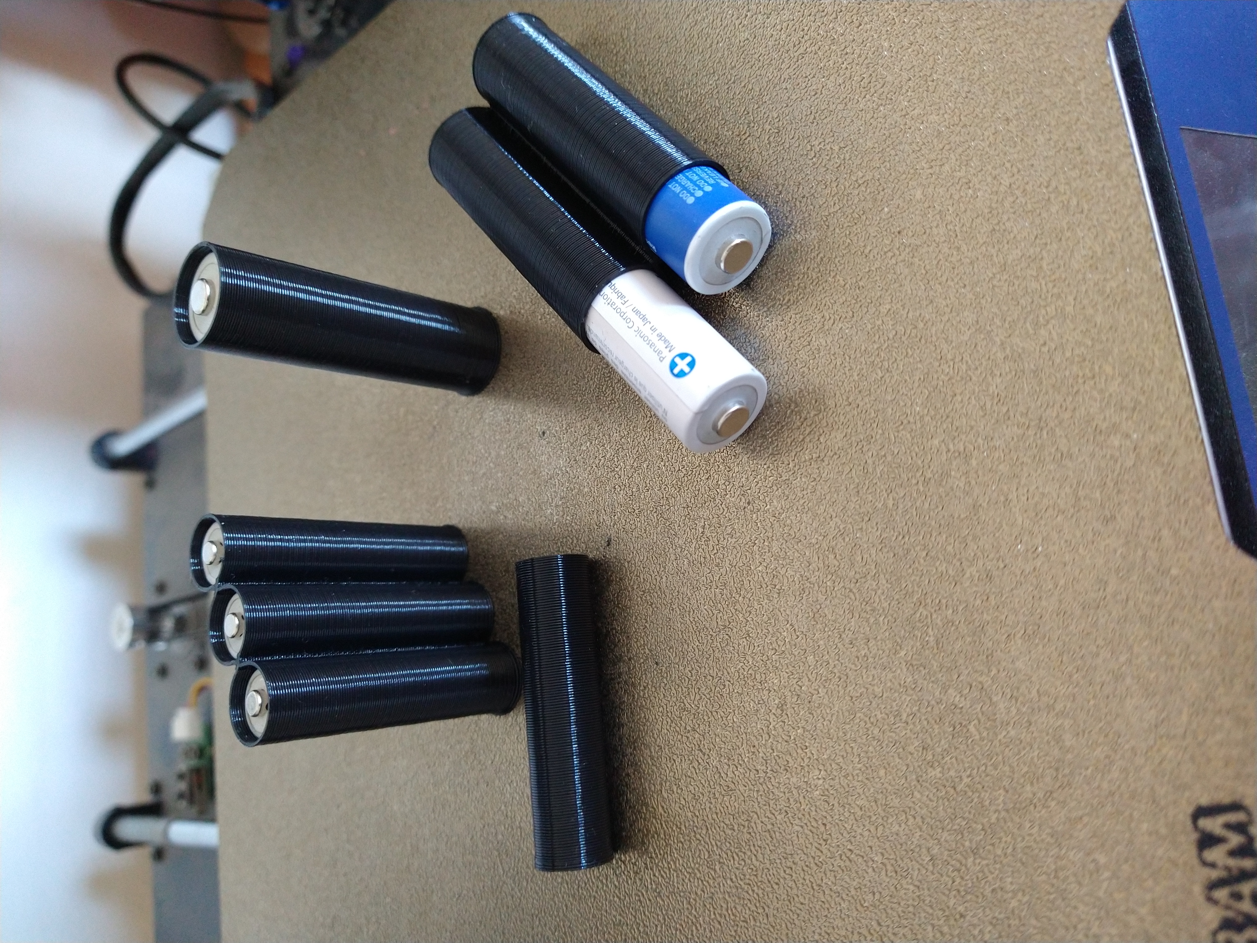 Vase mode battery holders