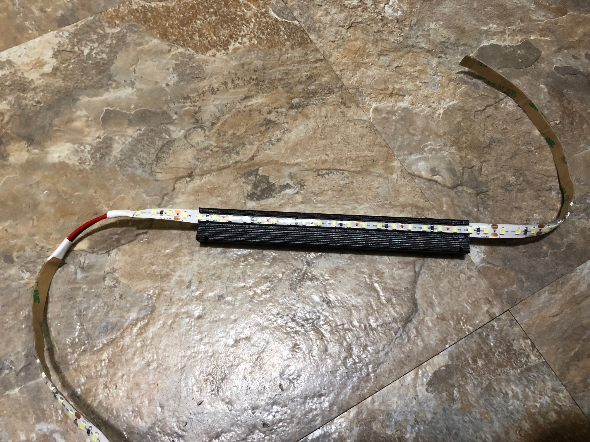 A wider version of the magnetic LED rail - fits printer box waterproof LEDs