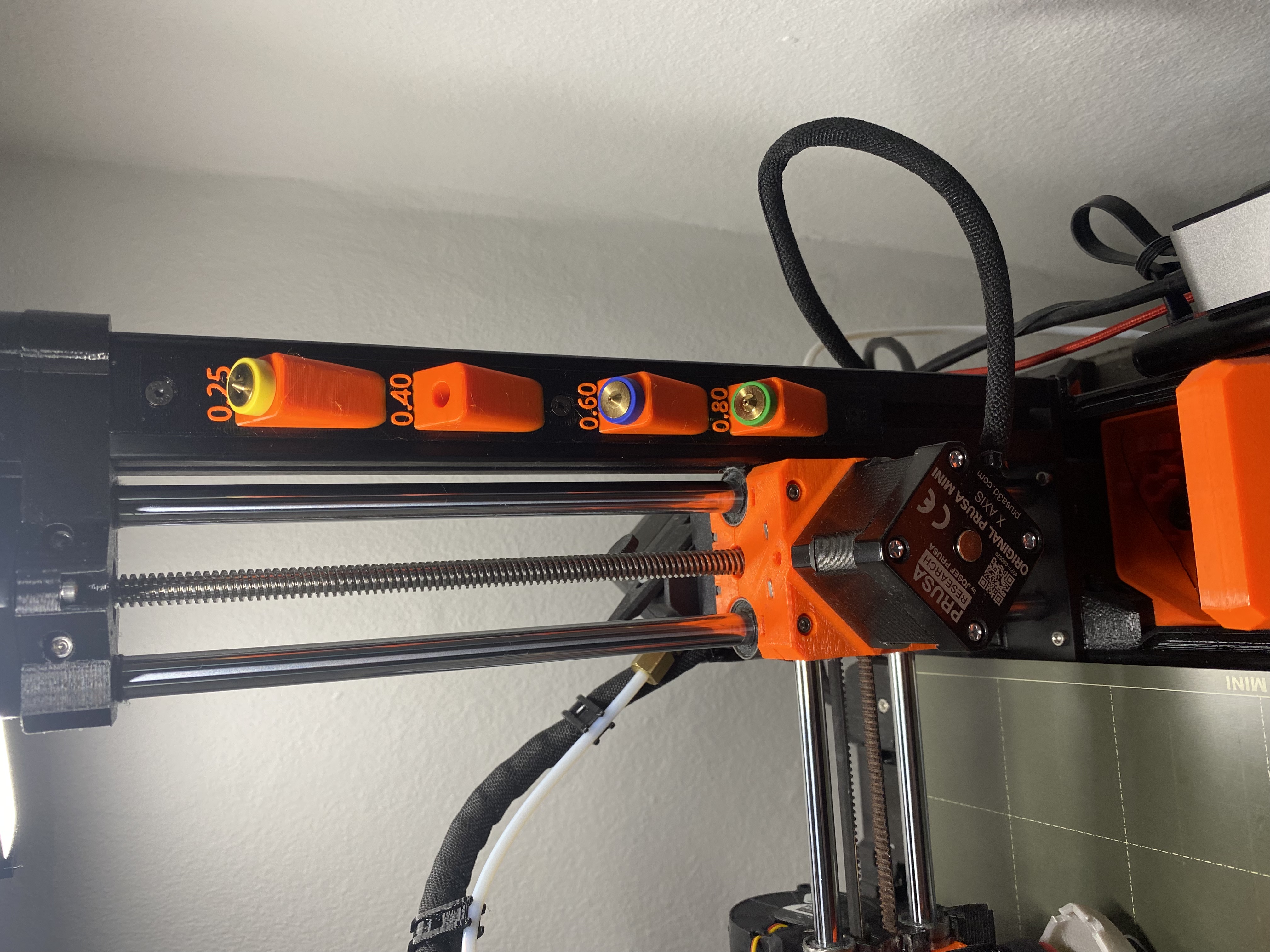 Holder for E3D Revo Nozzles for Prusa Mini