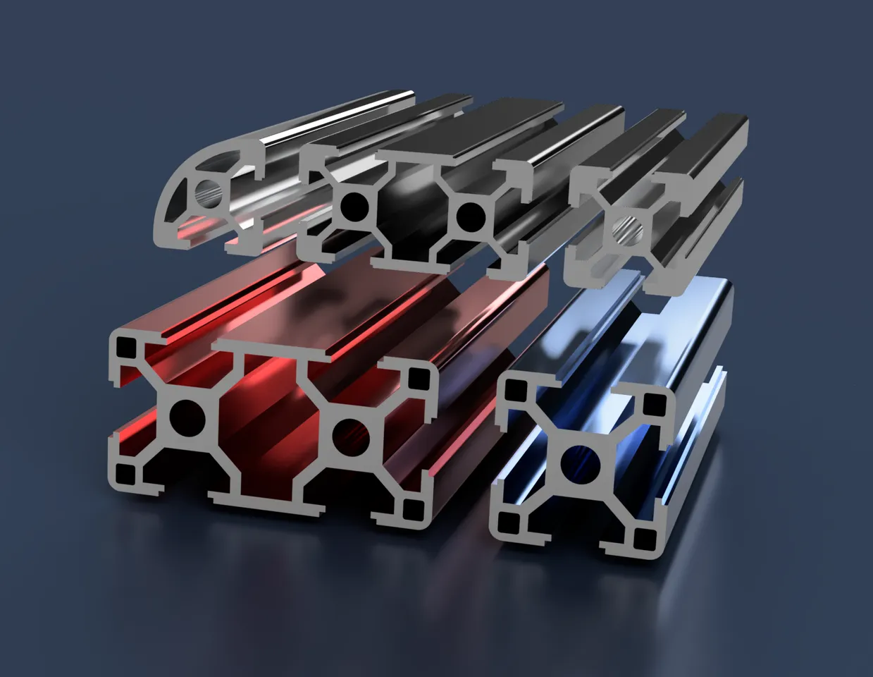 Produktbild von MNUPL Aluminiumprofil 20100T – 200 Mm Länge, Eloxiertes T-Slot/V-Slot Profil, Extrudiert, Ideal Für 3D-Drucker Und Maschinenbau