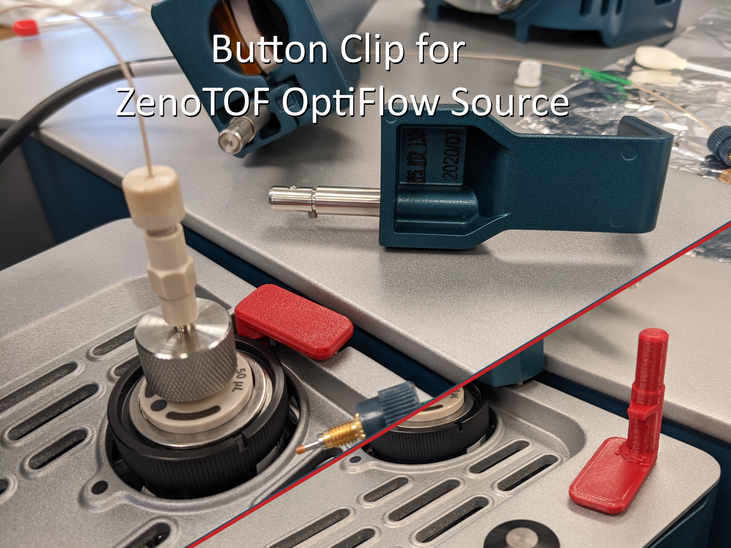 Button Clip for ZenoTOF OptiFlow Source