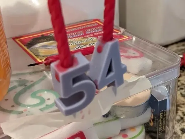 Birthday Cake Candle Holders for Small Resin Printer
