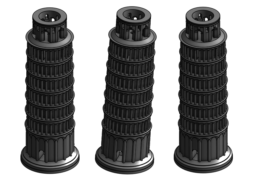 1:1000 scale model of Leaning Tower of Pisa by Julius3E8 | Download ...
