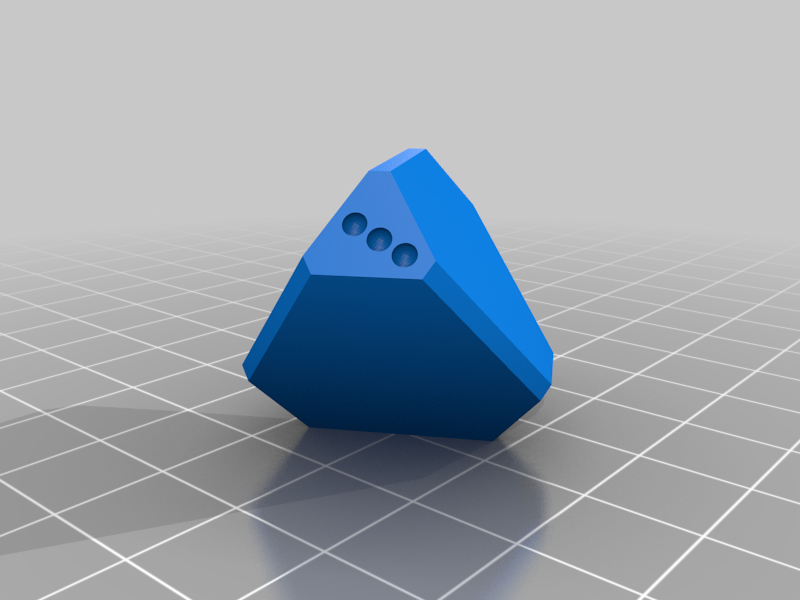 4-sided DnD dice d4 (STL and SLDPRT), 3D CAD Model Library