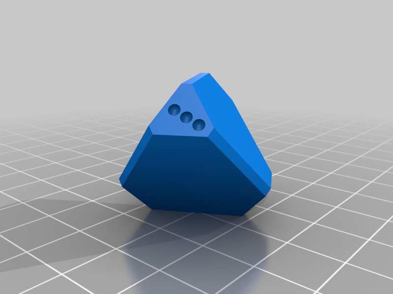 D4 dice with pips (4 sided dice) by Julius3E8