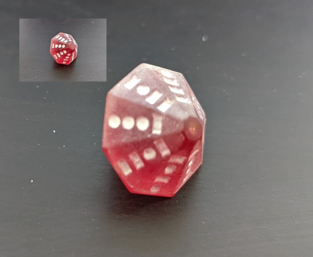 D16 dice with binary values