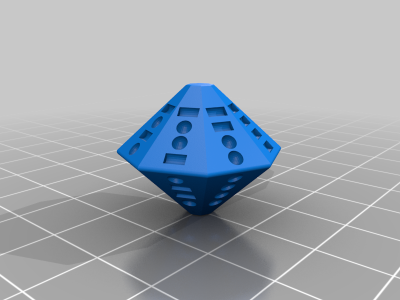 D16 dice with binary values by Julius3E8 Download free STL model
