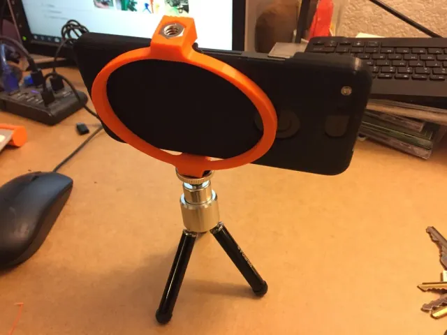 Single print smart phone tripod bracket