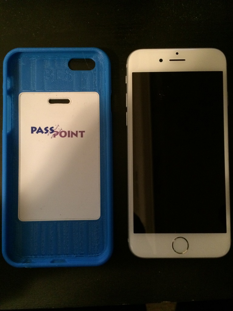 Badge carrier iPhone 6 cover by Julius3E8 Download free STL model
