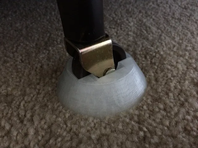 Bed frame caster foot or boot