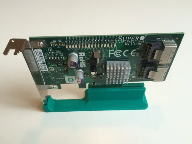 PCIe card display stand with bracket support