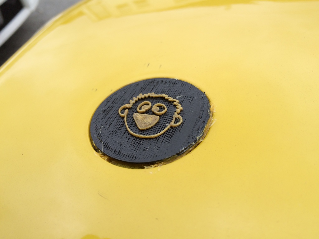 43mm diameter 3E8 logo medallion
