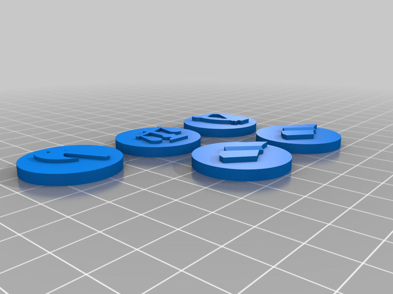 Rivals for Catan game tokens - Strength, Trade and Skill by Julius3E8 | Download free STL model ...