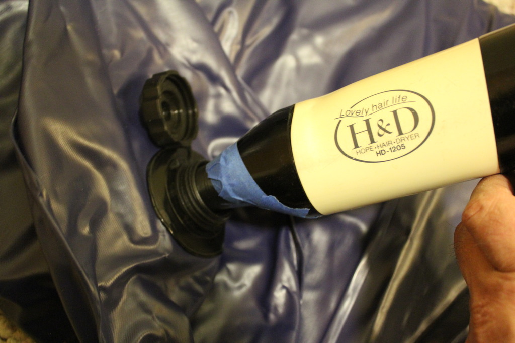 Hair dryer nozzle adapter for air mattress by Julius3E8 Download free