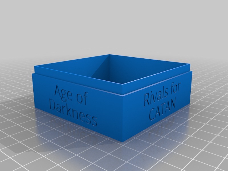 Rivals for Catan card game box - Age of Darkness by Julius3E8 | Download free STL model ...