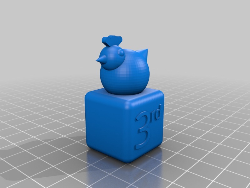 Miniatura 5 do modelo 3D Chicken Trophy