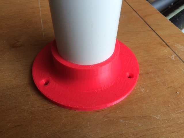 2" PVC pipe table leg mount