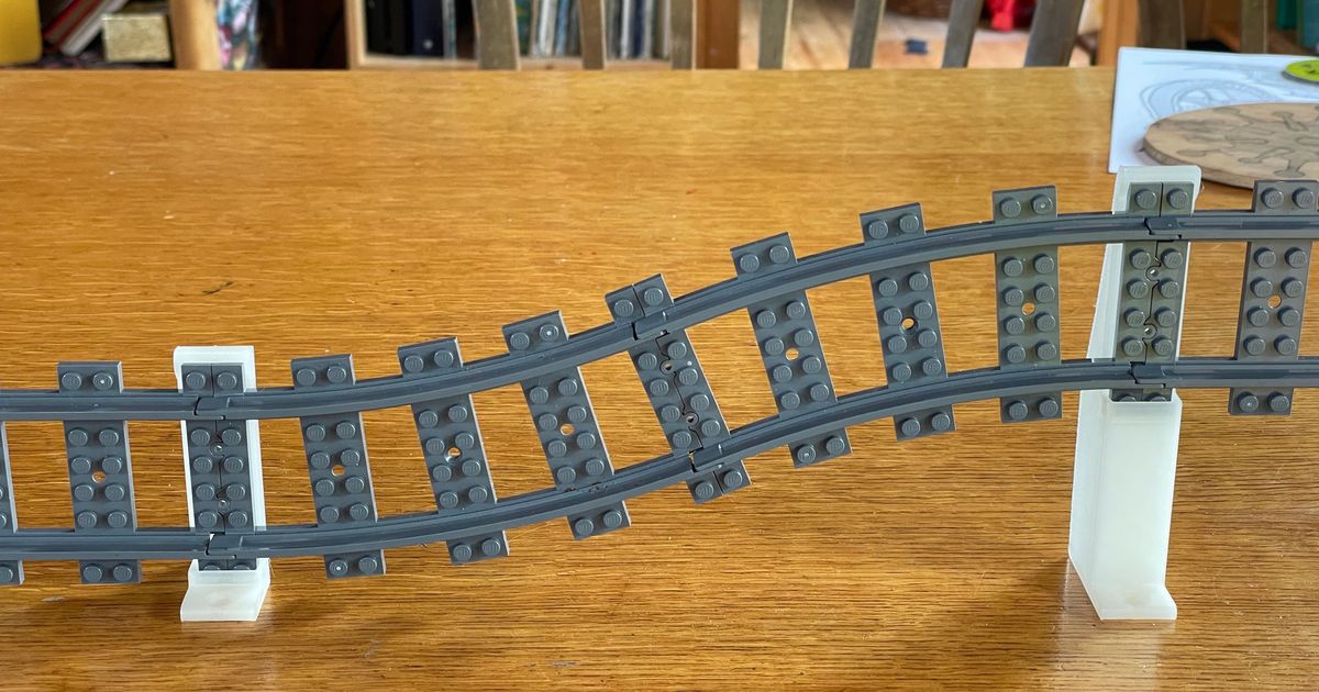 LEGO Train Track Wall Mount by Fuganater