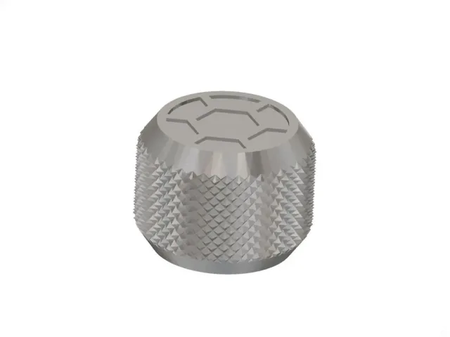 Knurled knob - HEXAGON Collection