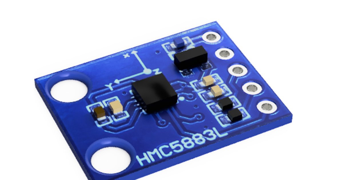 Hmc5883l i2c compass module by manbehindthemadness download free stl