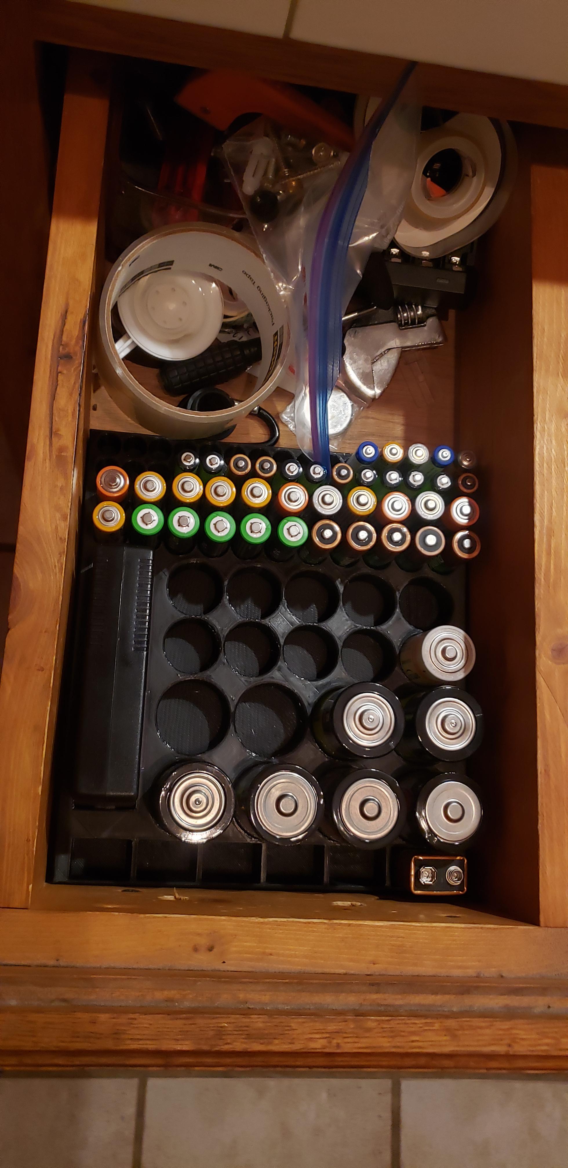Drawer Battery Holder