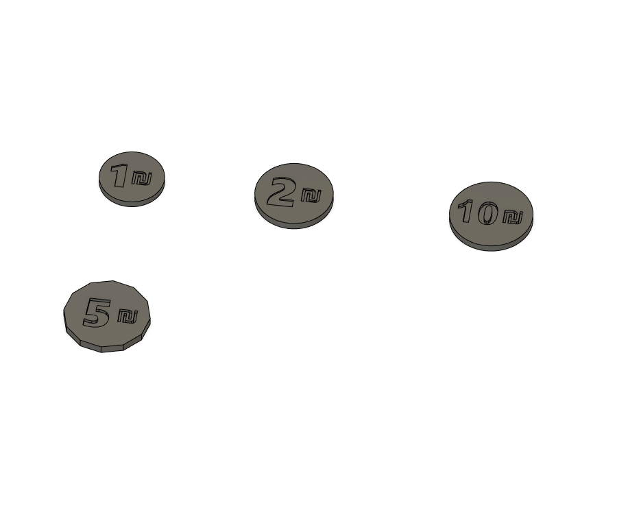 new Shekels - coins by mataman | Download free STL model | Printables.com