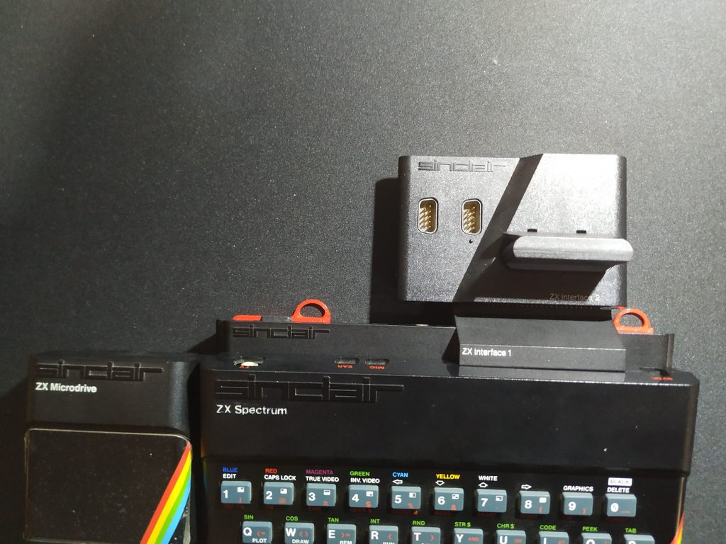 ZX Spectrum wall holder - Microdrive - Interface 1 by YoxxxoY 