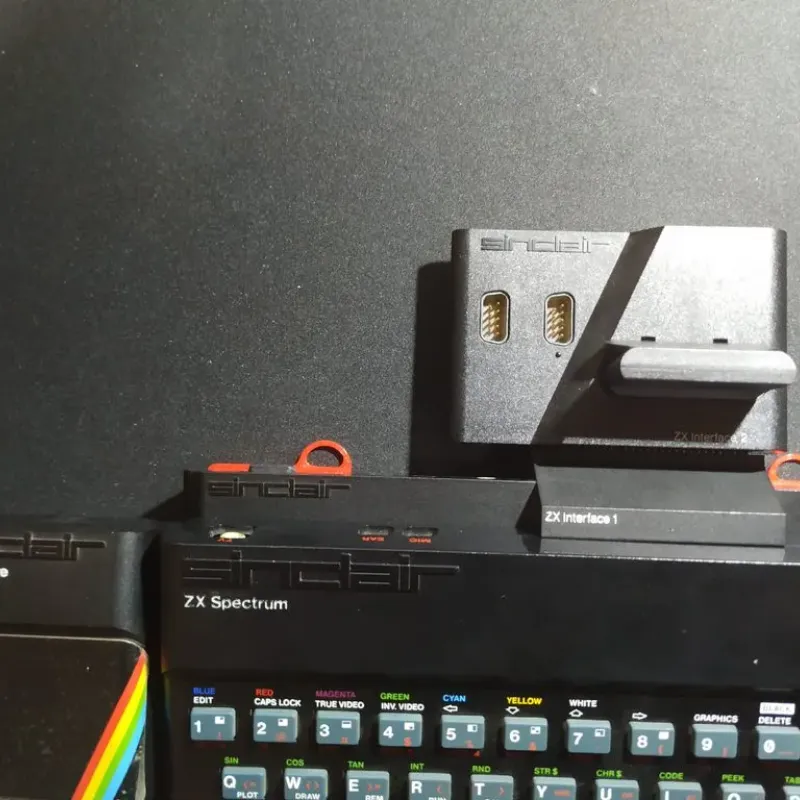 ZX Spectrum wall holder - Microdrive - Interface 1 by YoxxxoY 
