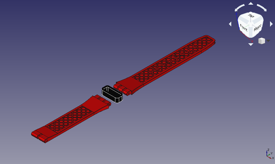 Miniatura 7 do modelo 3D Swatch TPU strap