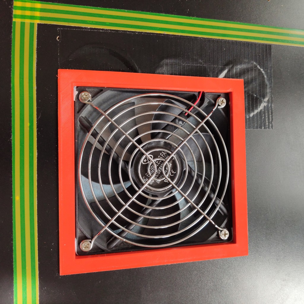 Hepa filter 120mm fan, IKEA Lack 3D printer enclosure by ayanev