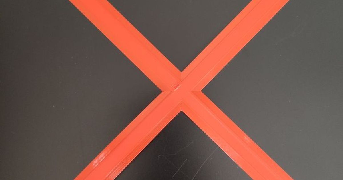 Bed level Cross by ayanev Download free STL model