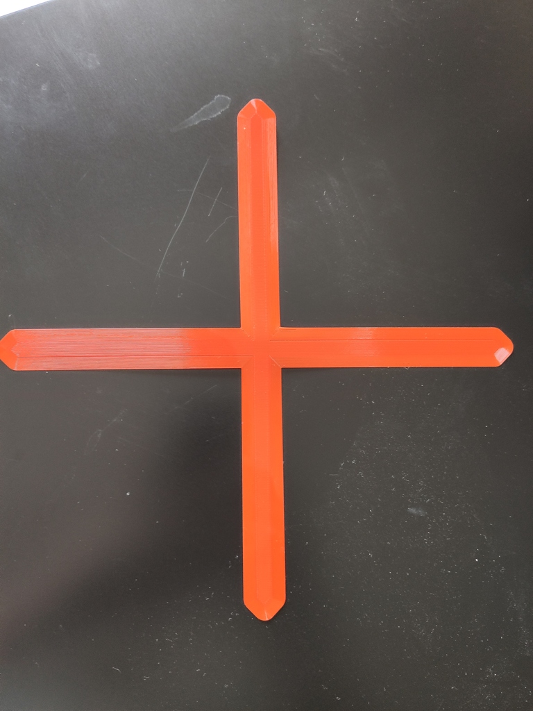 Bed Level - Cross By Ayanev | Download Free STL Model | Printables.com