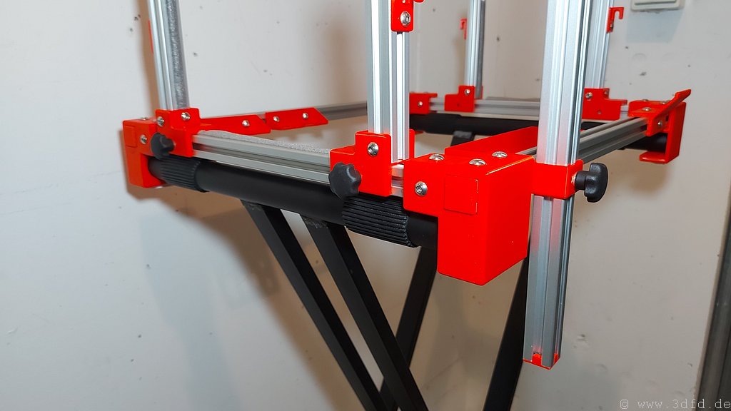 RC airplane bracket for keyboard stand assembly stands Ver.1 by 3D