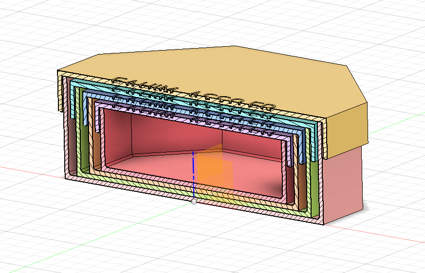 Miniatura 2 do modelo 3D Simple Octogonal Multicolored and Stackable Boxes