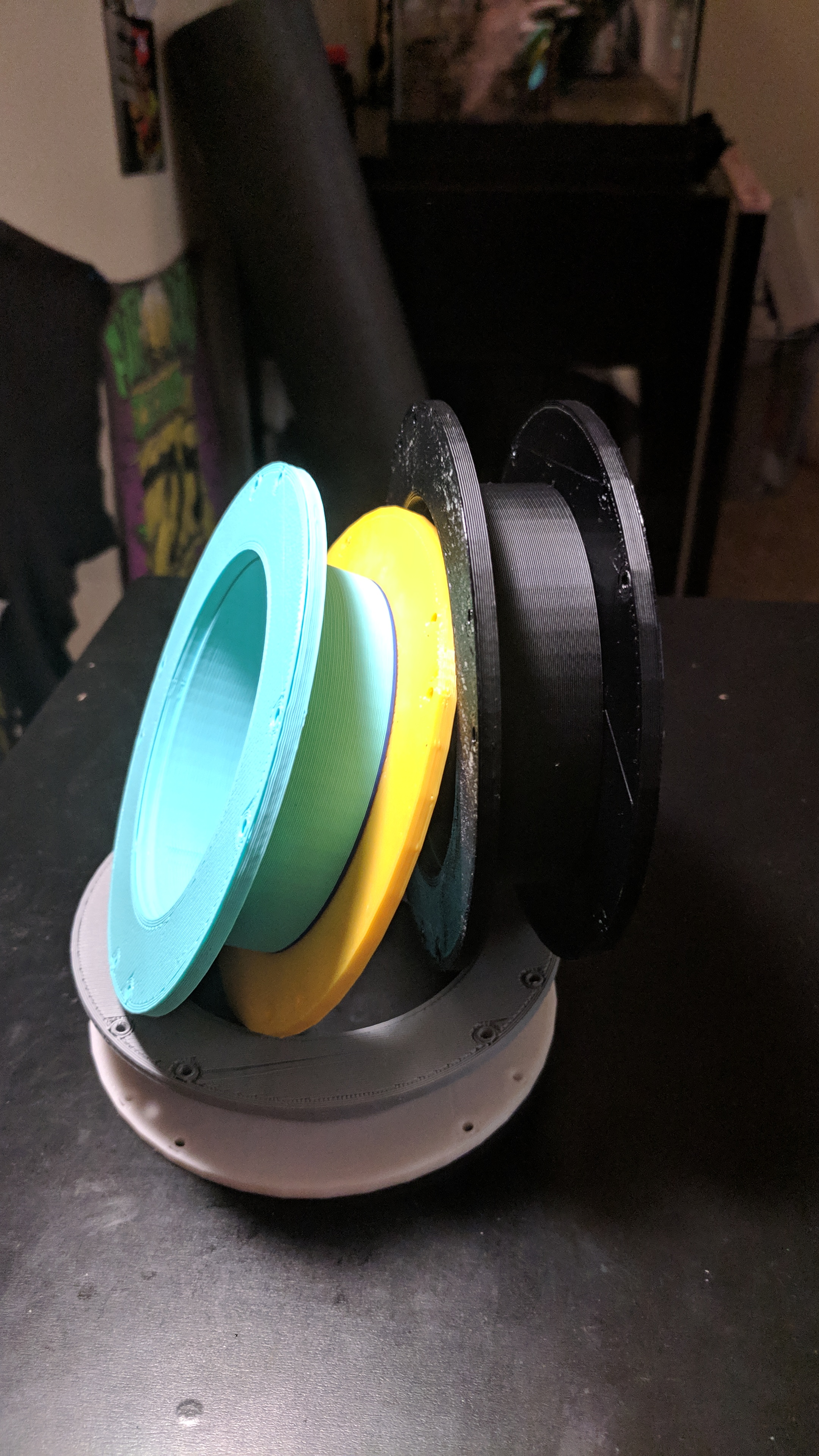 Miniatura 6 do modelo 3D Maker Box Stackable Sample Filament Spool