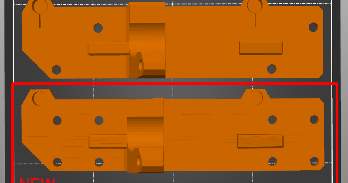 Better Prusa MINI Y Plate Rear R7 > R7.1 by Traumlewis Download free