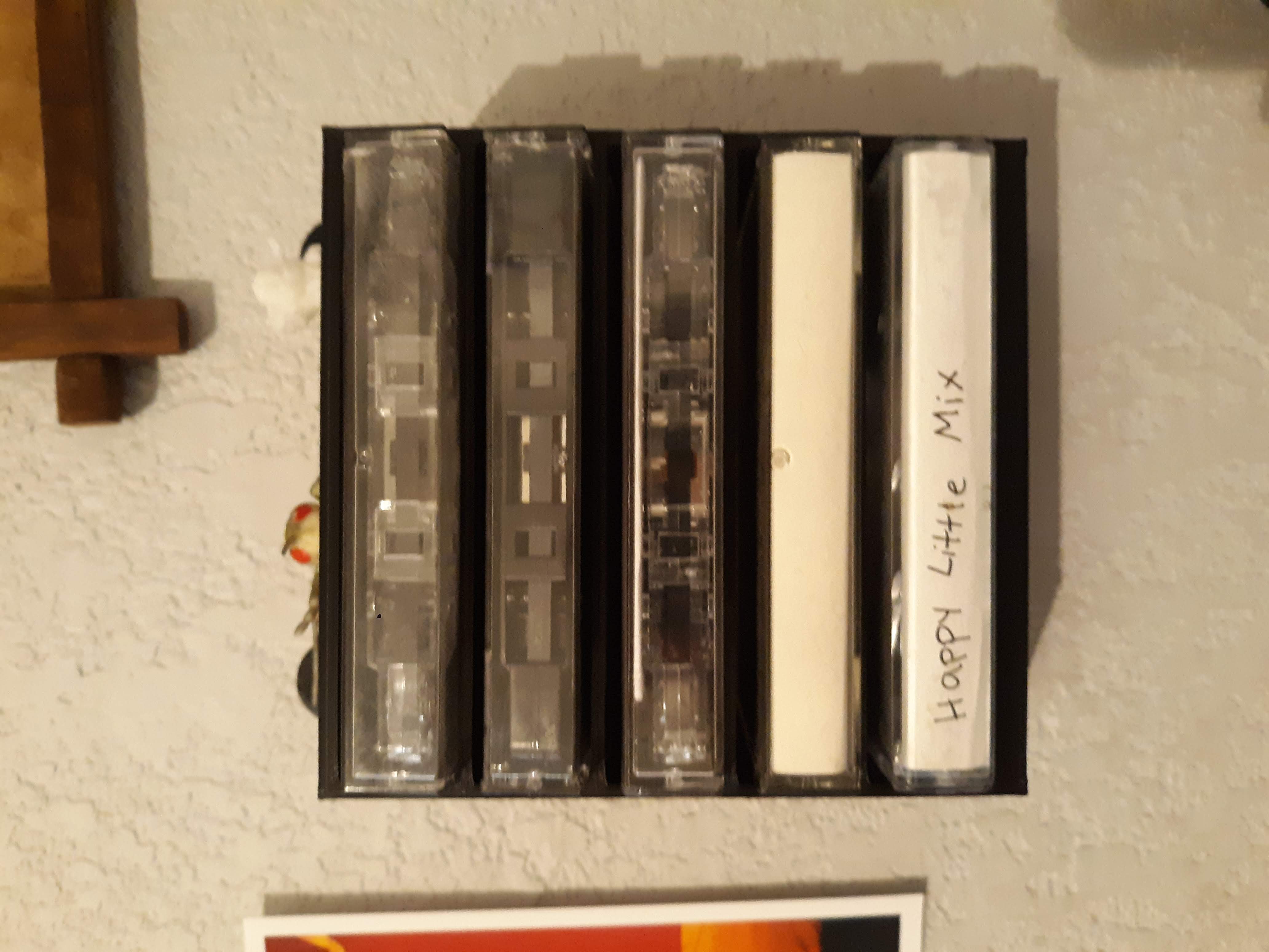 Cassette Tape Shelf (Holds 5)