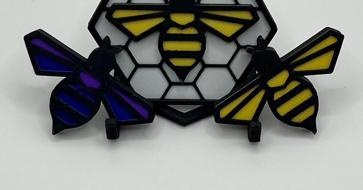 Bumble Bee Magnet, Bumble Bee Kitchen Decor, Yellow Bee Magnets