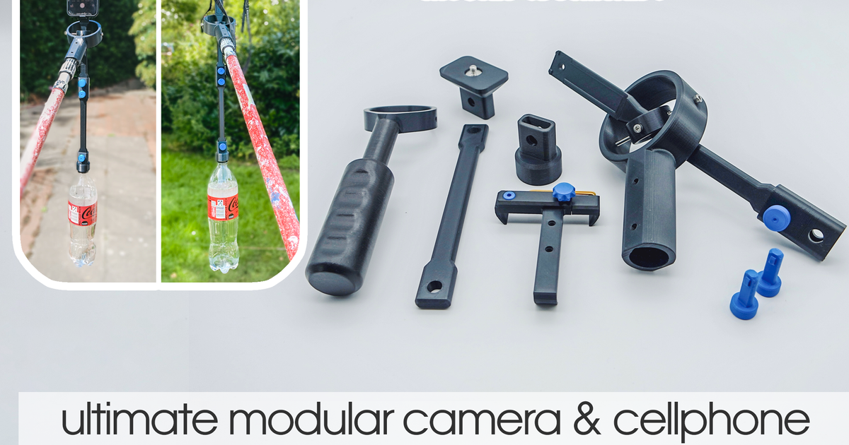 Mostly 3D-printed Ultimate Modular Camera &amp; Cellphone Stabilizer System ...