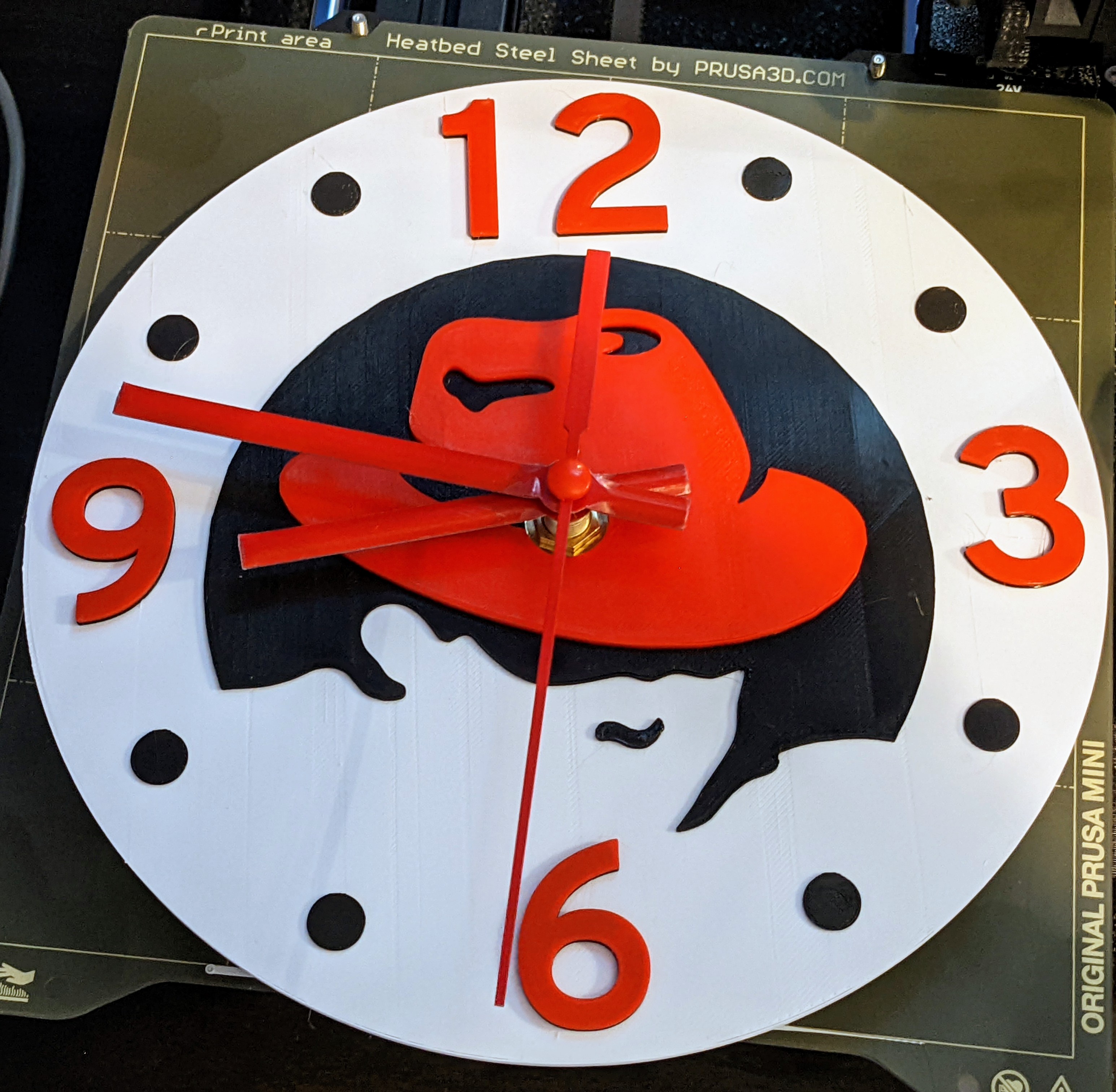 Red Hat Shadowman Clock